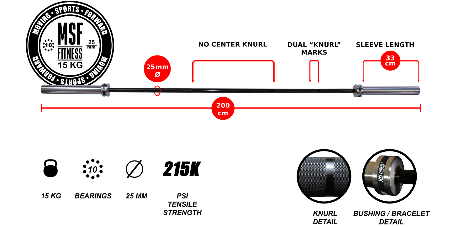 Barra Olímpica 15 Kg